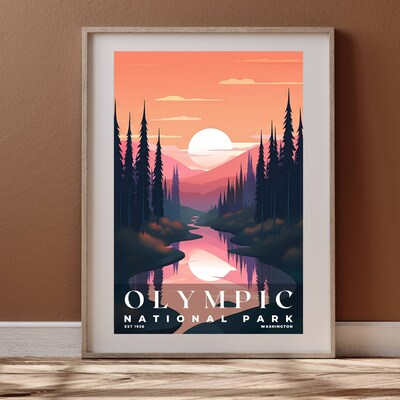 Olympic National Park Poster, Travel Art, Office Poster, Home Decor | S3 - image4